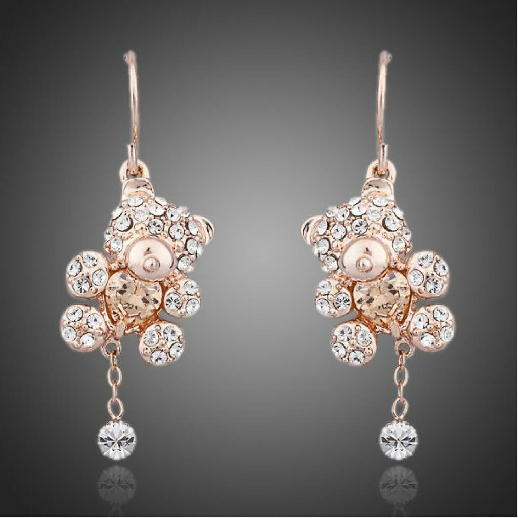 Zircon Jewellery Set "The Bears" - belledesoiree.com