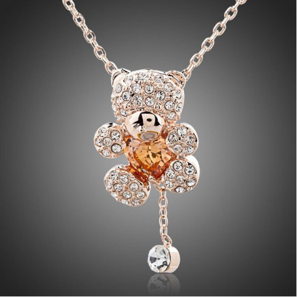 Zircon Jewellery Set "The Bears" - belledesoiree.com