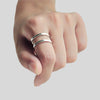 Chic 925 Silver Double Ring