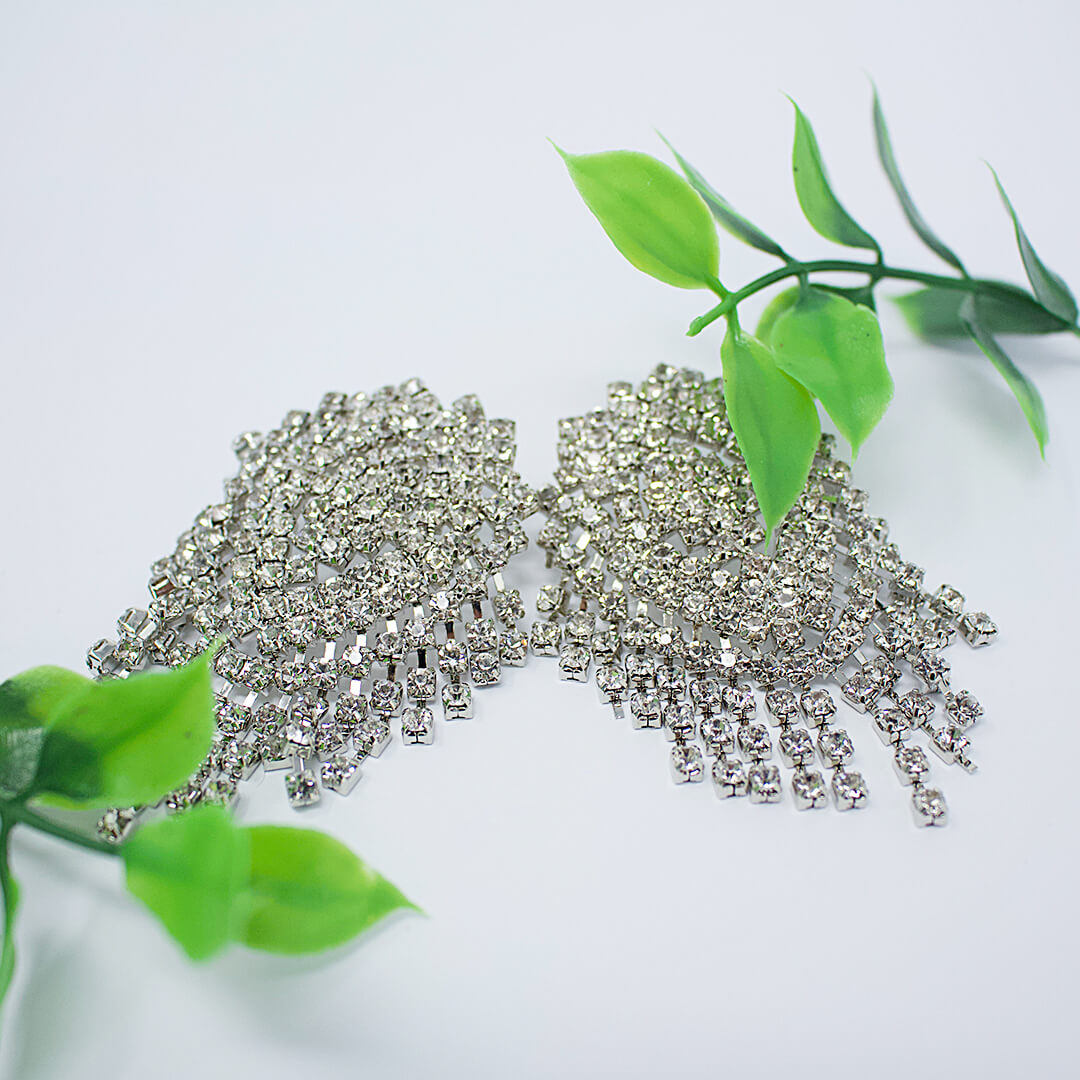 Rhinestone Big Stud Fun Earrings Ellie