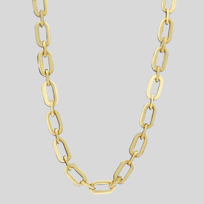 Stainless Steel Gold Filled Chain Necklace Street Style