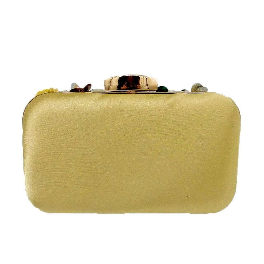 Flower Evening Crystal Clutch Tania   - belledesoiree.com