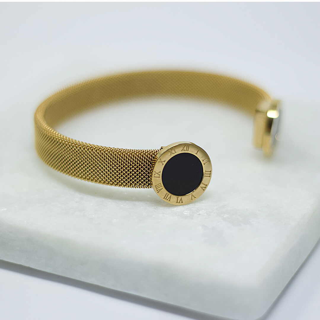 The Gold Roman Bracelet- BELLE DE SOIREE gold roman bracelet