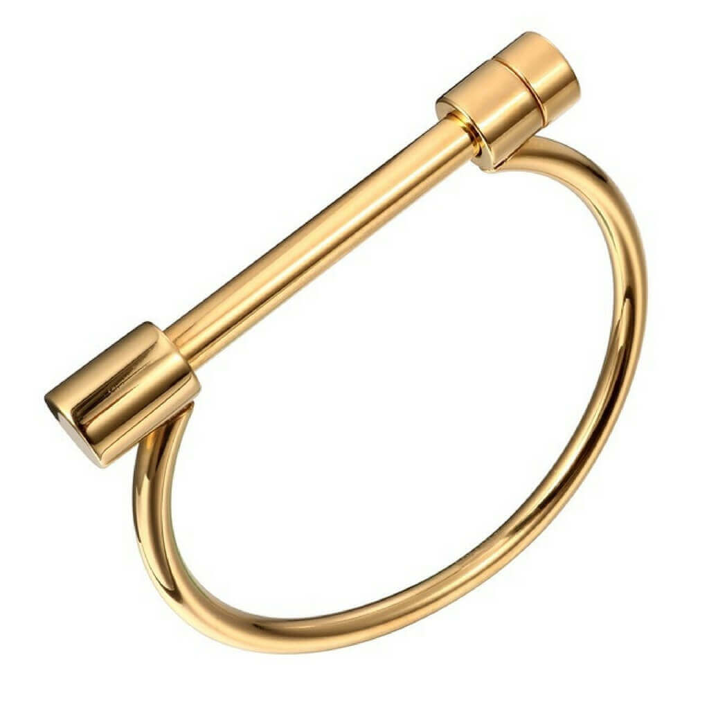 "The Gold Screw" Bracelet- belledesoiree.com