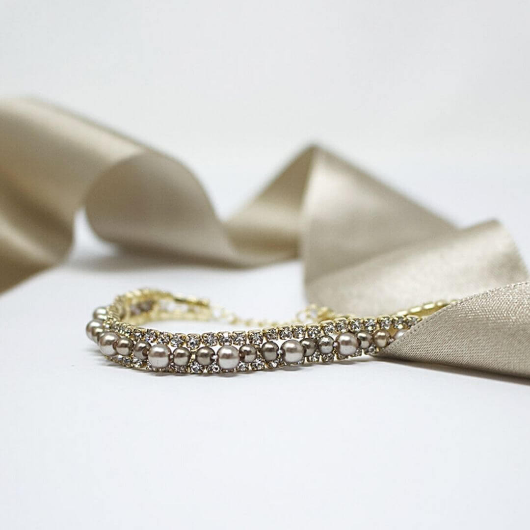 Two Color Beaded Bracelet