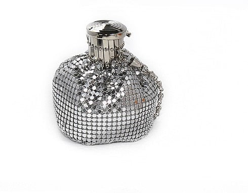Silver & Gold Bag You Will Love - Silver Purse / 10X10X10cm - belledesoiree.com