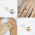 18k Gold 925 Sterling Silver Resizable Love Ring