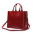 Bella Genuine Burgundy Leather Bag- belledesoiree.com