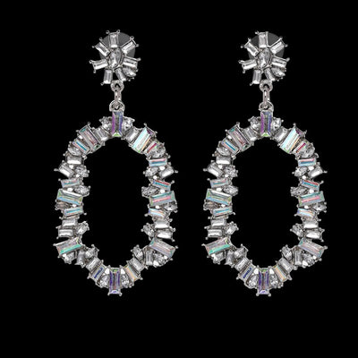 Crystal Drop Earrings London  - belledesoiree.com