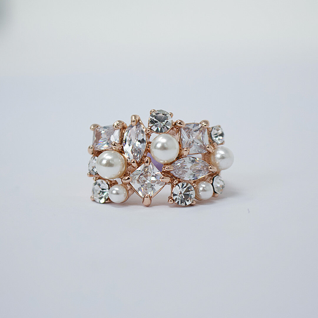 Arabella Rose Gold Cubic Zirconia Ring