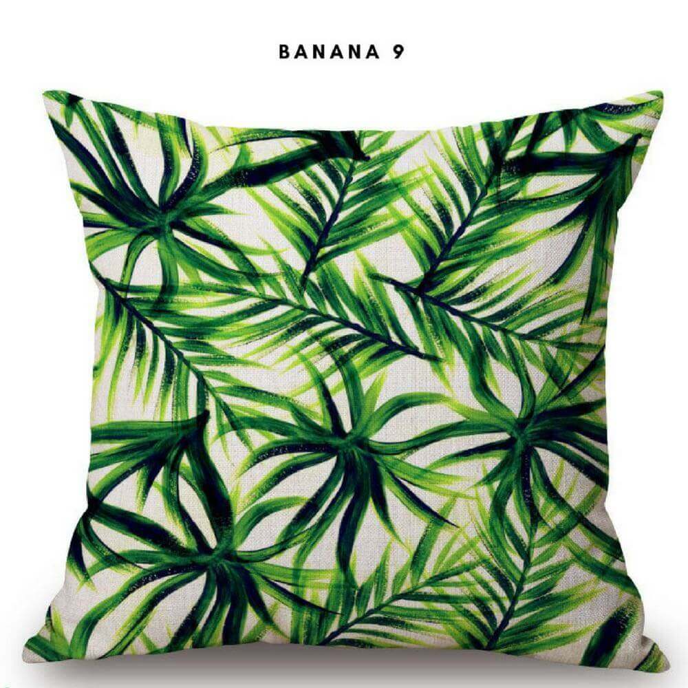 Green Leave Cushion Covers "The leaves of the fruit"  - belledesoiree.com