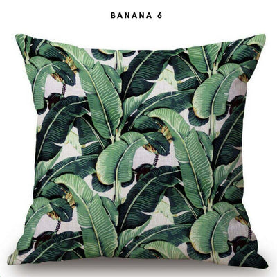 Green Leave Cushion Covers "The leaves of the fruit" - belledesoiree.com