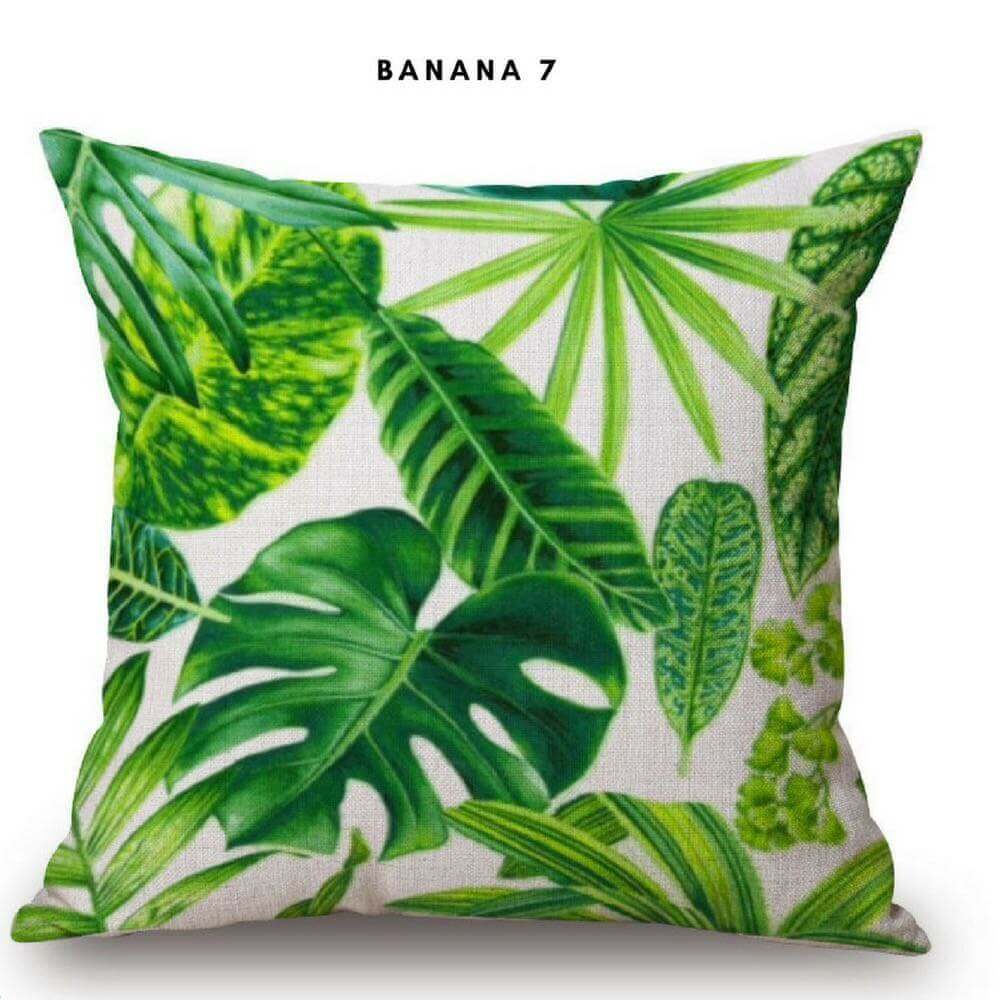 Green Leave Cushion Covers "The leaves of the fruit"  - belledesoiree.com