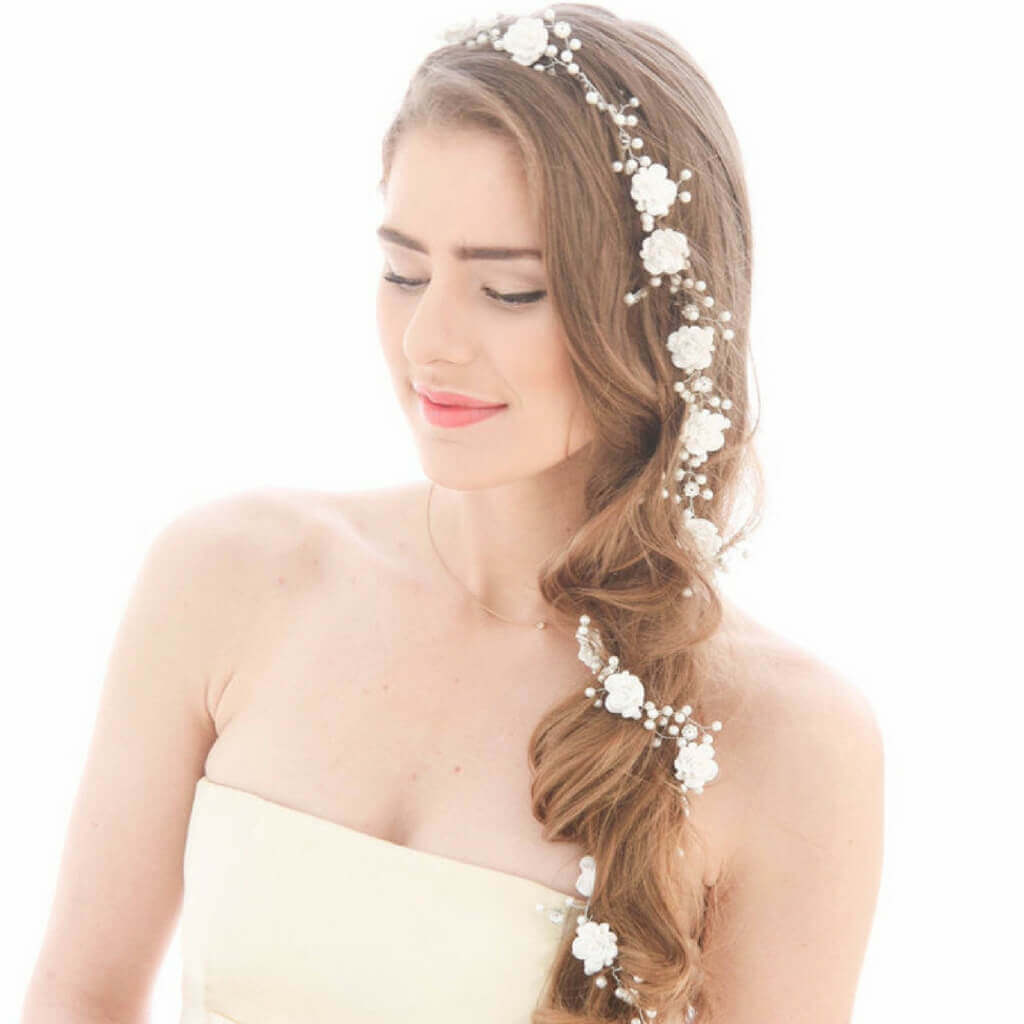 Flower Hair Accessories "The Garland"  - belledesoiree.com