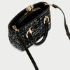 Multifunctional Mixt Grey and Black Handbag Edith  - belledesoiree.com