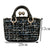  Multifunctional Mixt Grey and Black Handbag Edith  belledesoiree.com