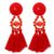 "The Fringes" Tassel Earrings- belledesoiree.com