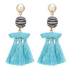 "The Fringes" Tassel Earrings- belledesoiree.com