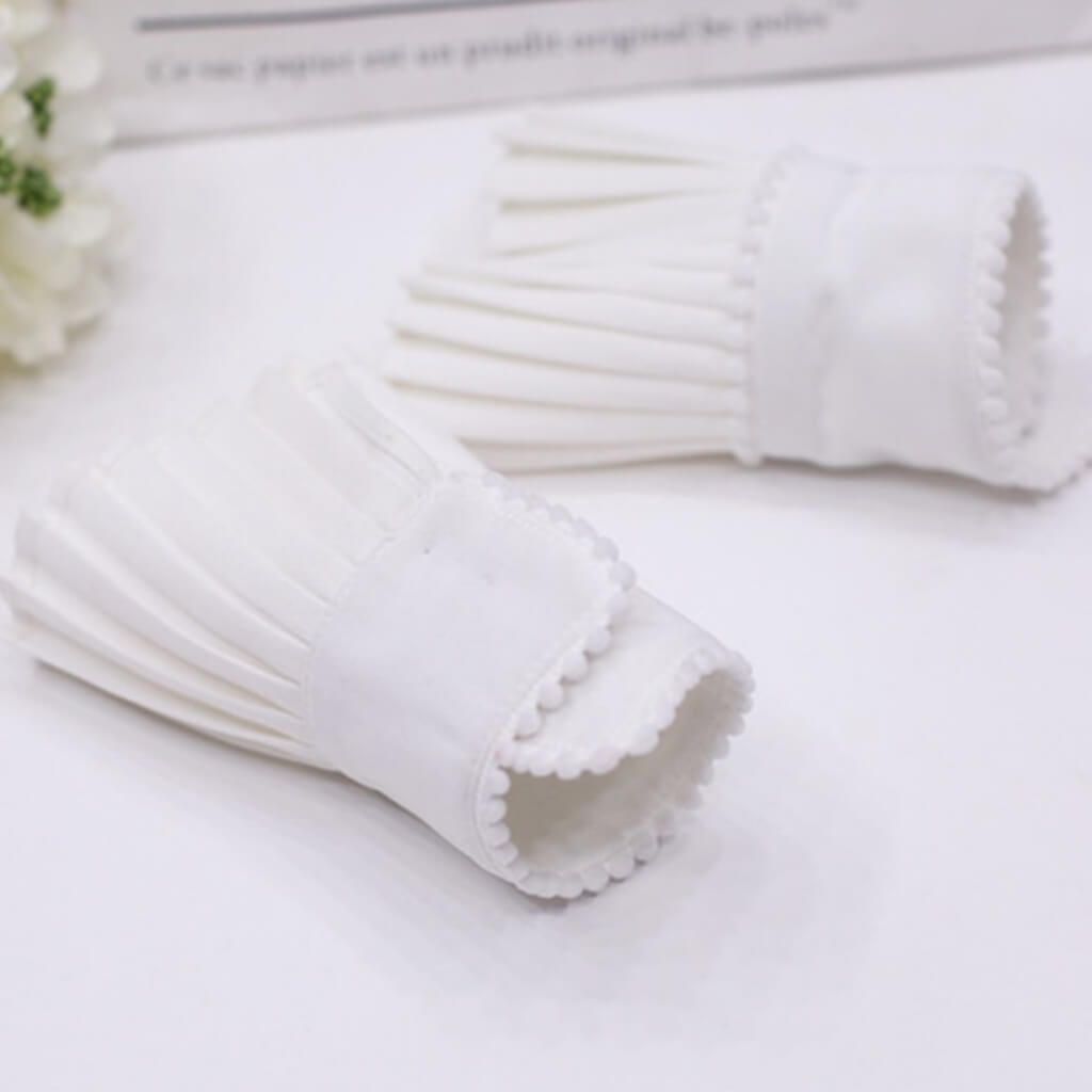 Pleated White Cuff Elizabeth  - belledesoiree.com