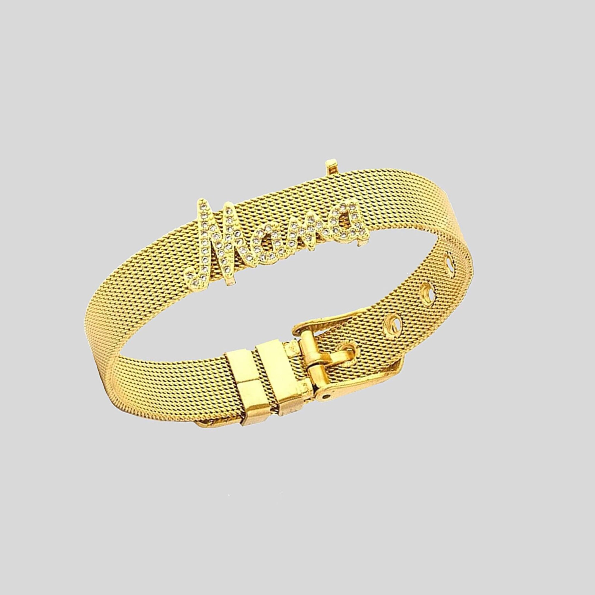 Mothers day Stainless Steel Watch Strap Gold Bangle