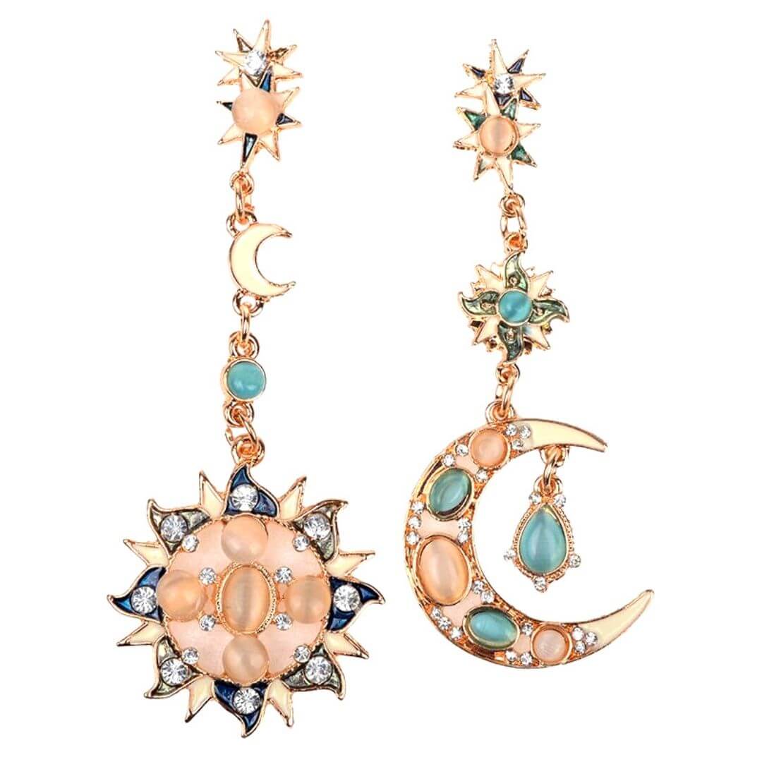 Boho Shiny Dangling Crystal Earrings-BELLEDESOIREE