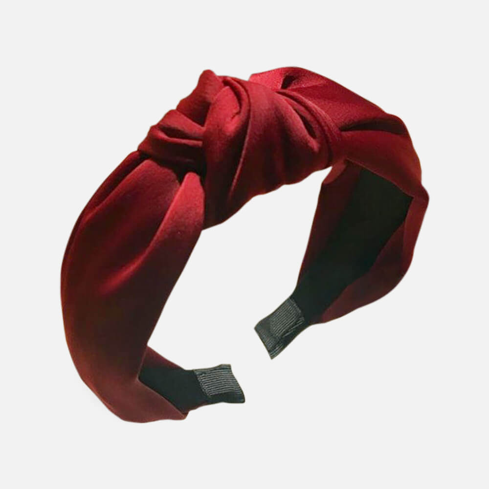Burgundy hair band-belledesoiree