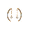 Crystal Bohemian  Earrings gold
