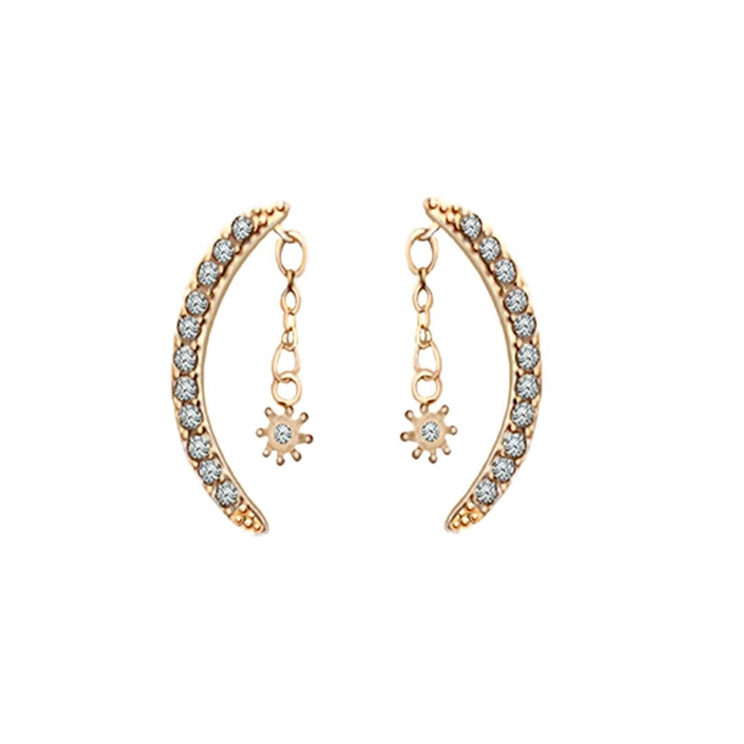 Crystal Bohemian  Earrings gold