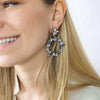 Crystal Drop Earrings Convex