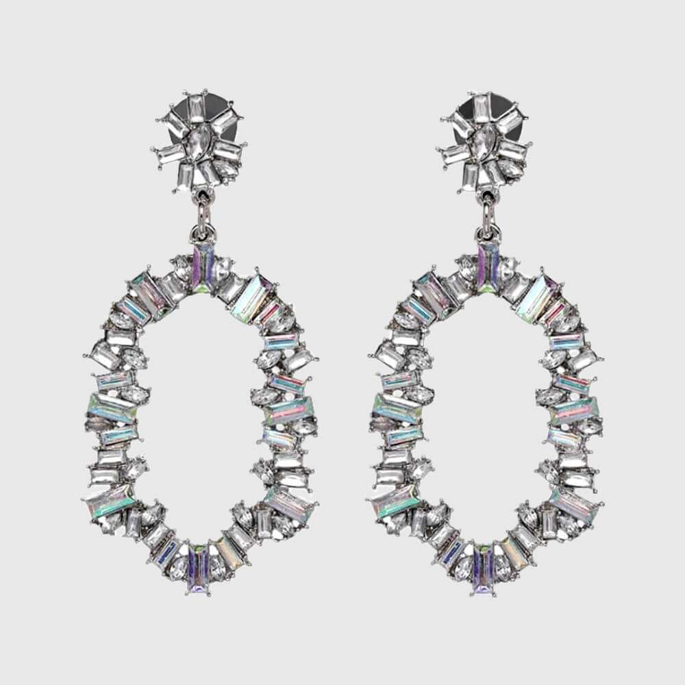Crystal Drop Earrings London  - belledesoiree.com
