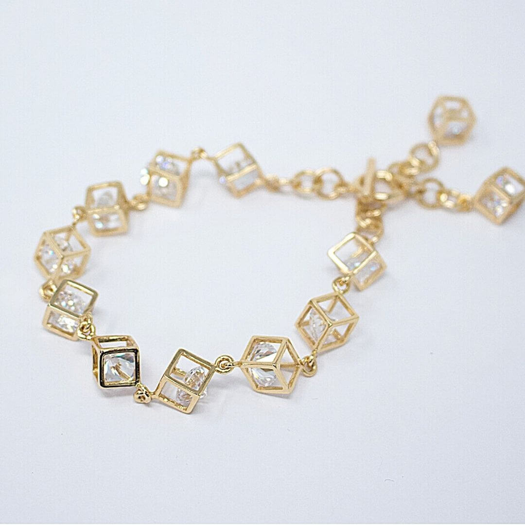 Cube Charm Bracelet