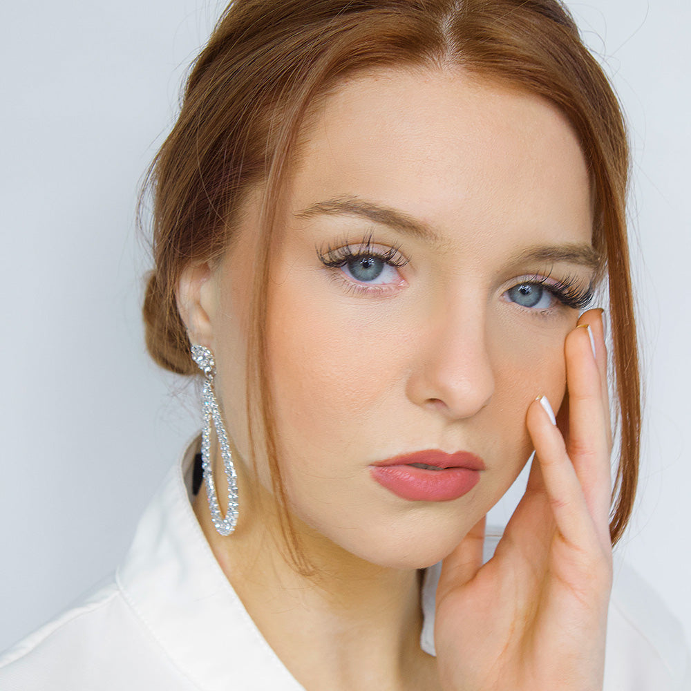 Sparkling Earrings shown - BELLE DE SOIREE Sparkling Earrings St Tropez