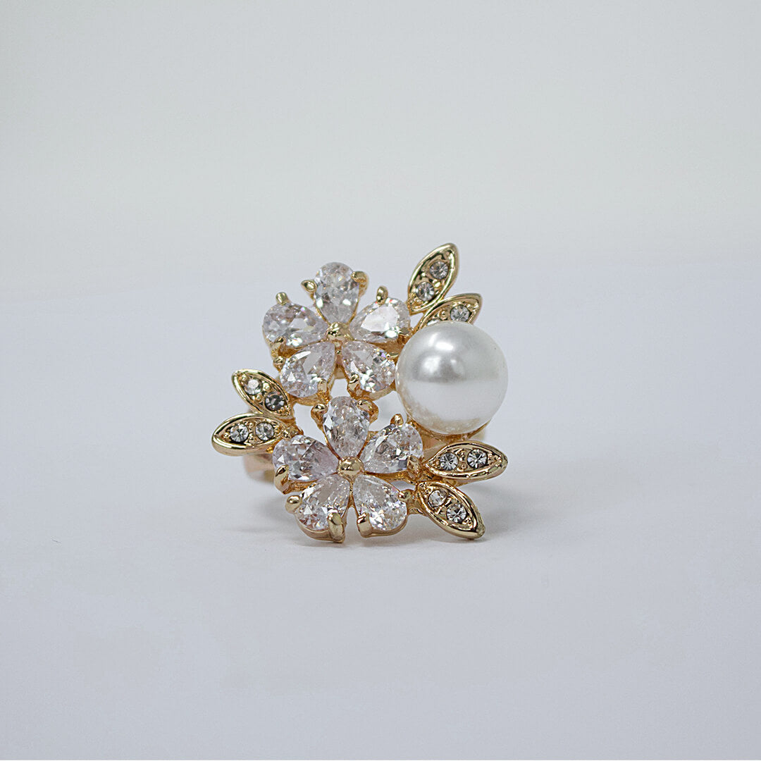 Flower Classic Gold Color Ring