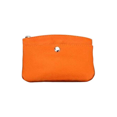 Genuine Leather Mixt Color Purses-orange