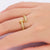 Gold Overlap Open Ring