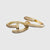 Gold Overlap Open Ring