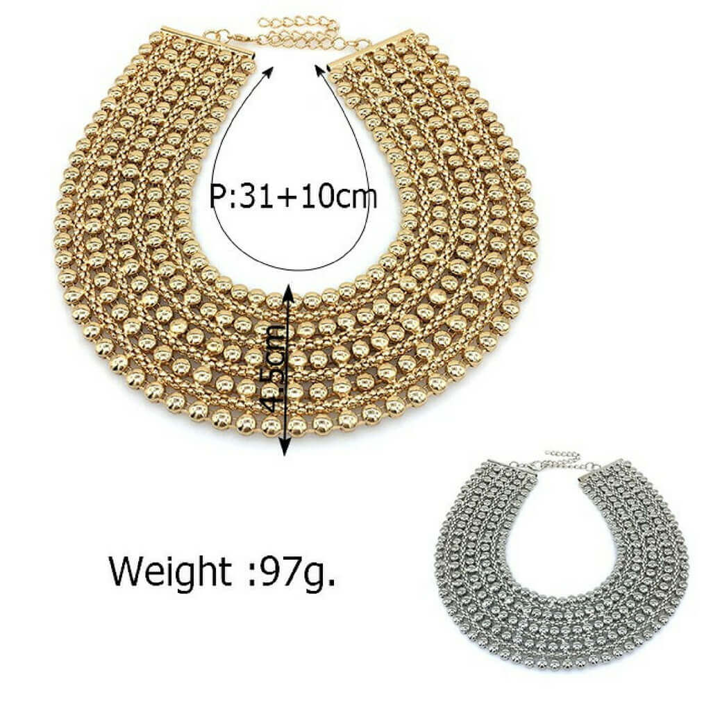 Gold  Necklace "The Maxi" - belledesoiree.com