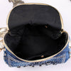 The Denim: Soft Braided Handbag  Be the belle de soiree with this fashionable, lightweight and splendid denim bag decorated with exquisite rhinestones , tassel and chain.Belledesoiree.com