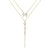 Double Layered Chain Pearl Necklace Paxi 