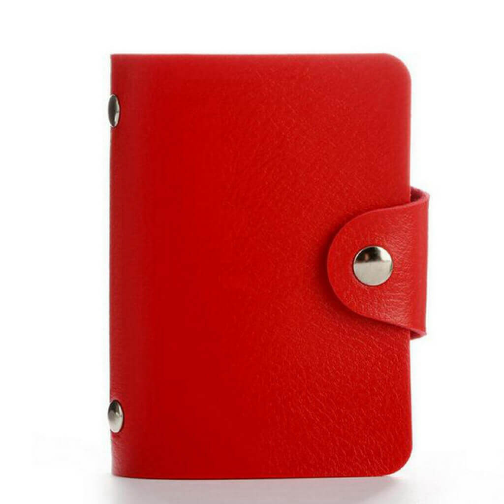 Red Business - ID- Bus Card Holder- belledesoiree.com