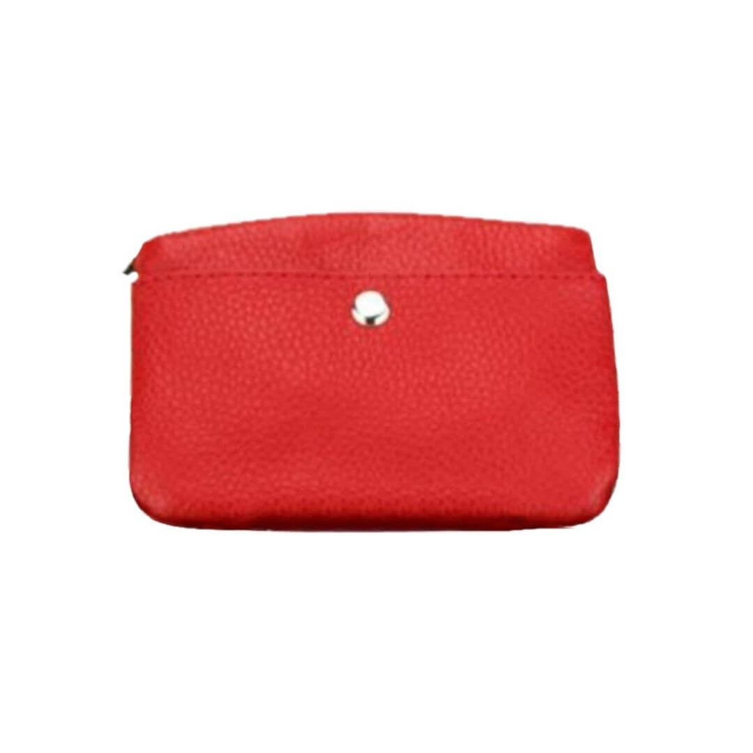 Red Genuine Leather Purse- BELLE DE SOIREE COLOURFUL PURSES