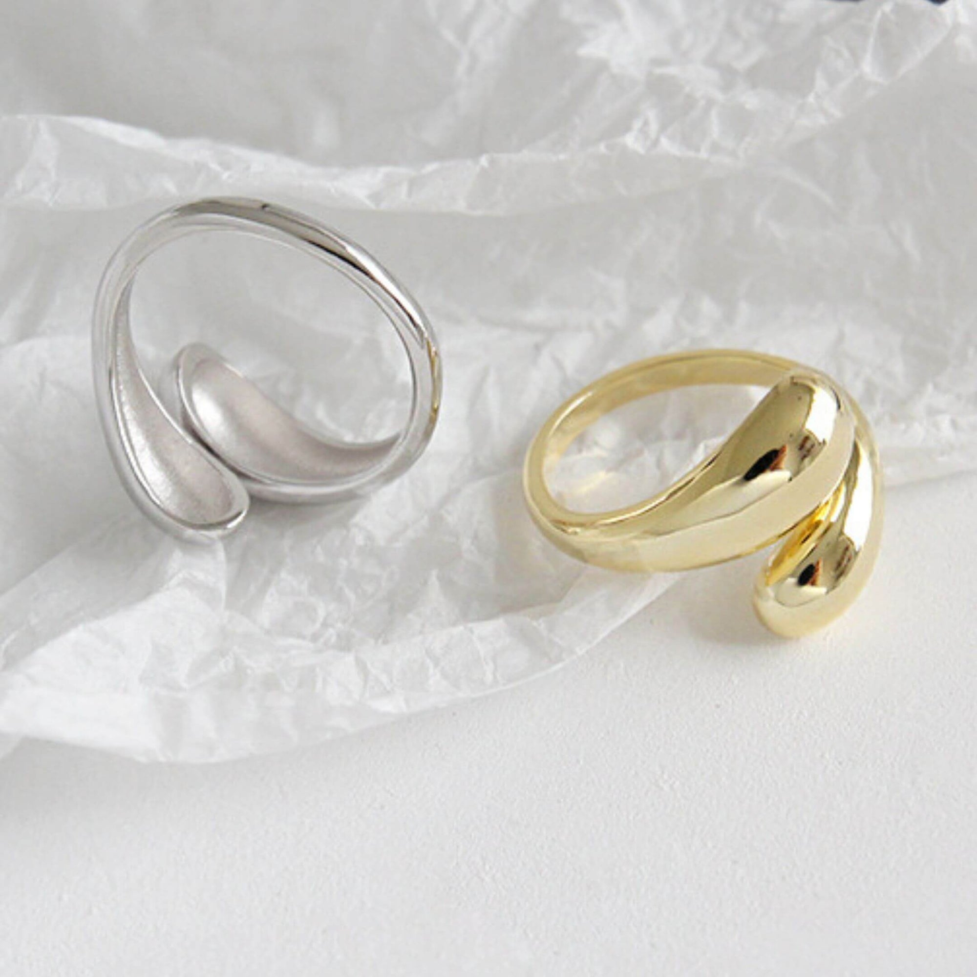 Resizable Love Ring- BELLE DE SOIREE silver & gold rings