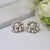 Romantic White Crystal Stud Earrings Agatha  