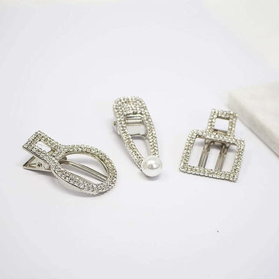 Pearl Diamond Clip Sets