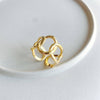 Showstopping Gold Plate Link Ring