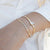 Silver Shimmer Adjustable Layer Bracelets