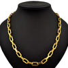 Stainless Steel Gold Filled Chain Necklace Street Style