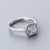 Stunning Resizable 925 Sterling Silver Halo Ring