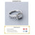 Stunning Resizable 925 Sterling Silver Halo Ring