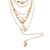 Vintage Gold Shell Choker Necklaces Touquet